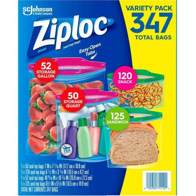 Ziploc Imported Groceries Variety Pack (347 total bags)